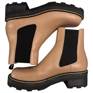 Gabriela Hearst Jil Boot Leather Tan Ankle 37.5